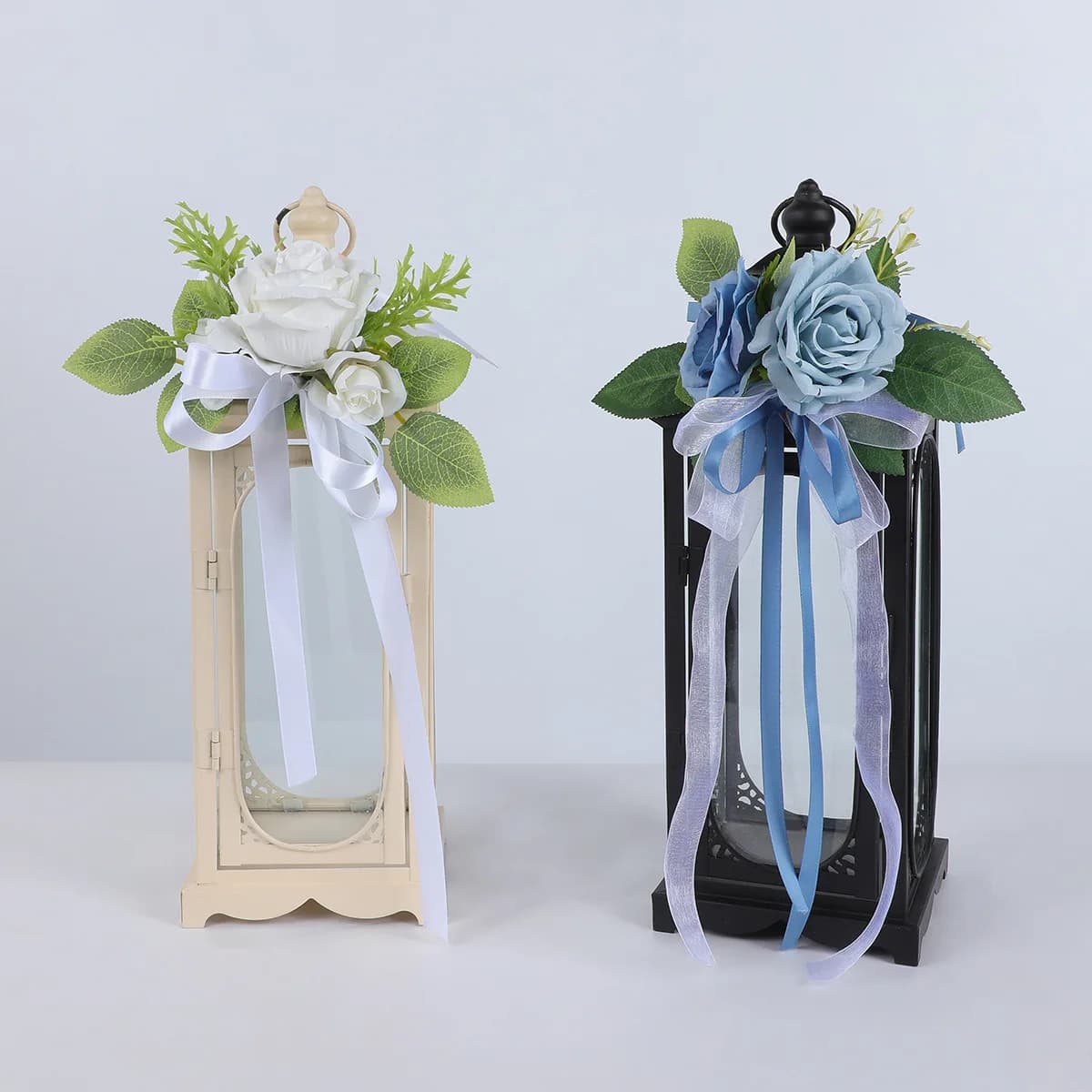 ZML wrought iron candlestick decoration wedding banquet chair back decoration flower party arrangement prop candlestick flower