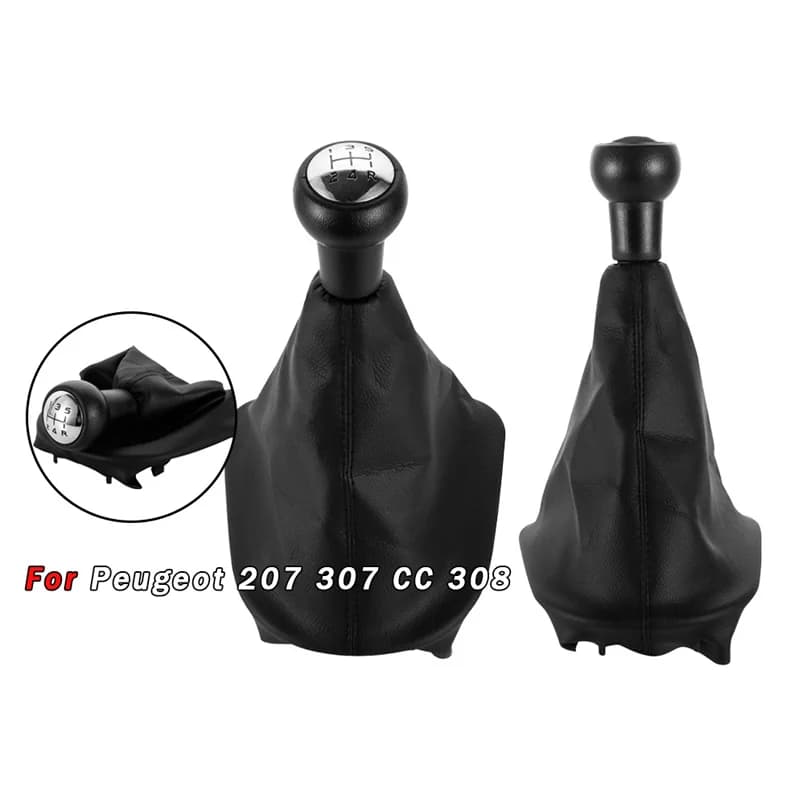 For Peugeot 207307 car manual transmission hand ball 308 dustproof accessories gear lever set gear handle head ball anti-slip