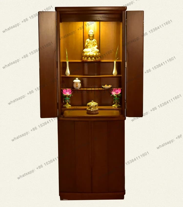 LSShentai Cabinet Household Supply Table Shentai Household New Chinese Vertical Cabinet God Of Wealth Cabinet