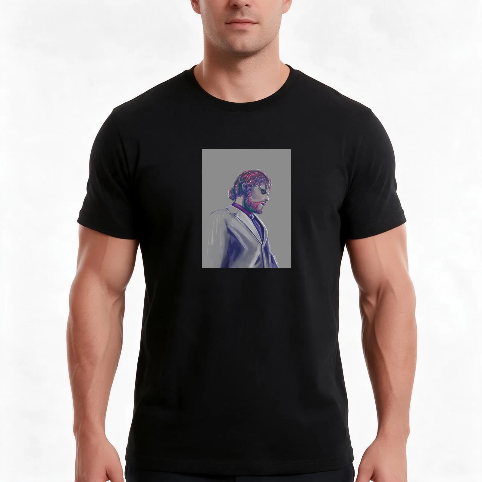 Manor T-Shirt, Summer Casual Cotton Tee, Oversized Streetwear Tops, Vintage Graphic Print, Loose Fit Short Sleeve, 100% Cotton