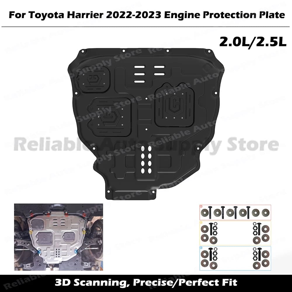 Engine Chassis Skid Plate Anti-Collision Under Engine Protector Shield For Toyota Harrier 2022-2023 2.0L 2.5L Under Engine Cover