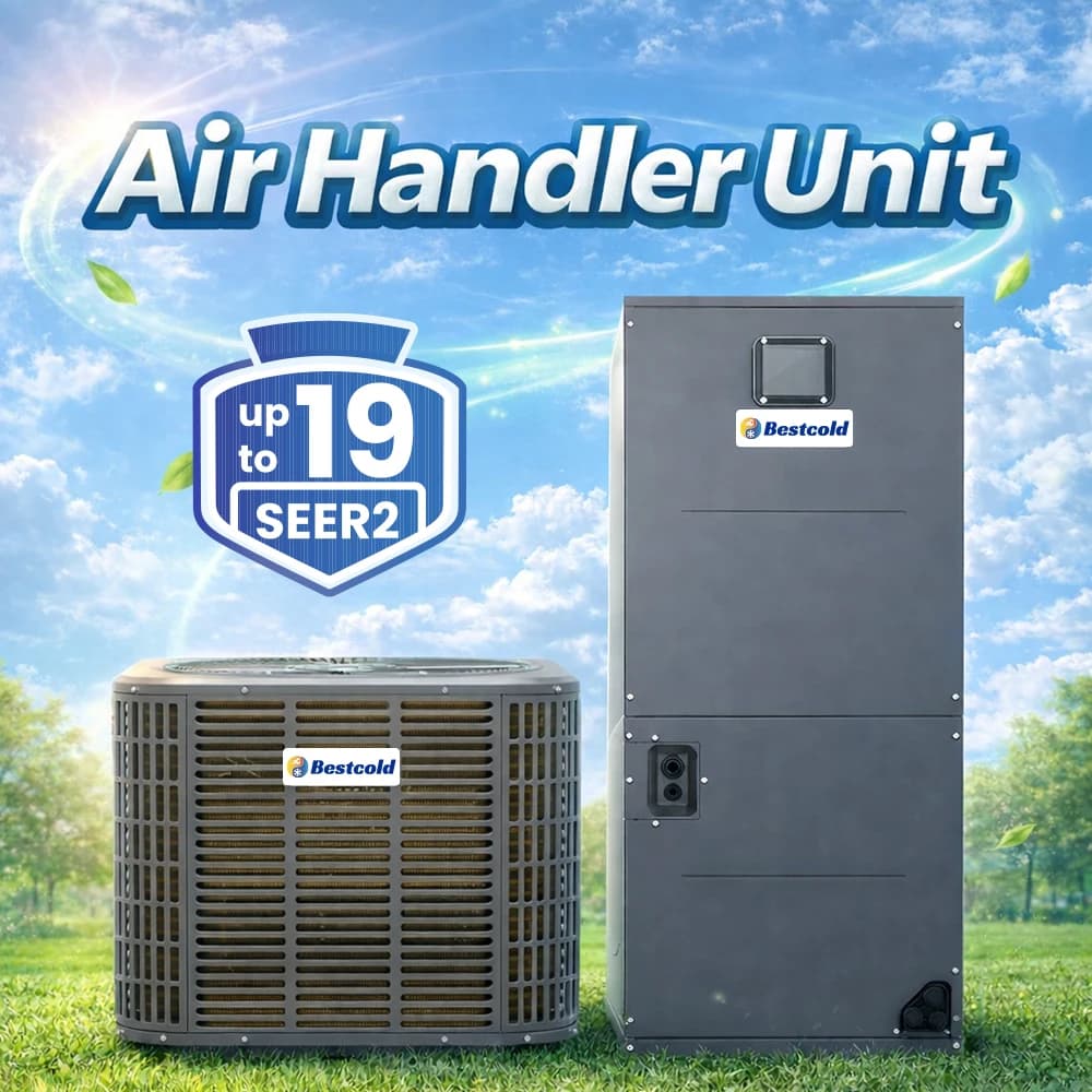 Energy Efficient Air Handler Unit R454B 24k 36k 48k 60k BTU Top Discharge Air Handling Unit for Light Commercial