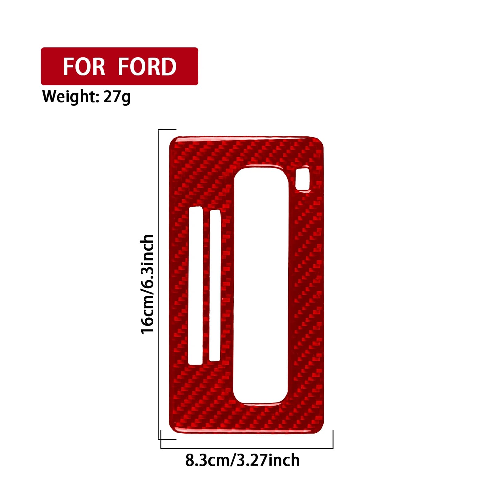 For Ford Expedition 2007–2014 Car Center Console Shift Panel Trim Real Soft Carbon Fiber Interior Accessories Decoration Sticker
