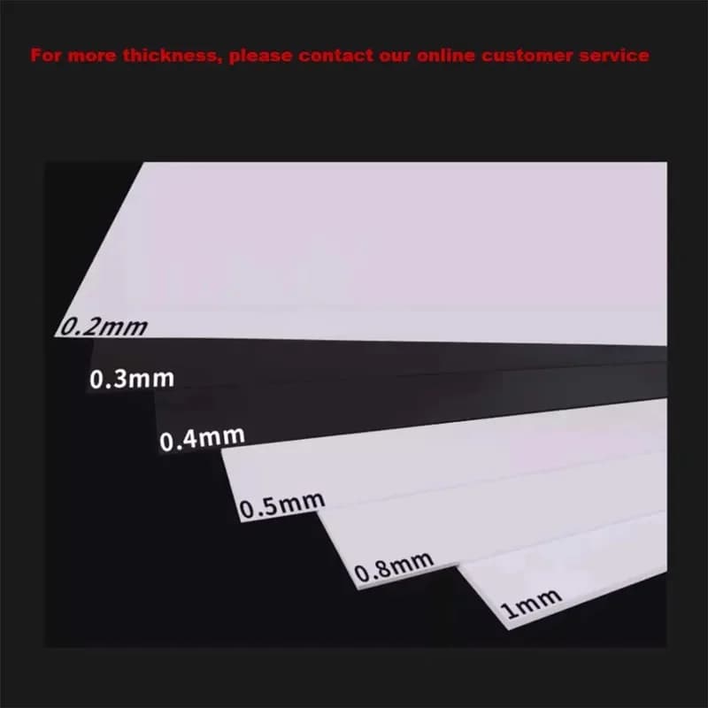 White PVC Hard Sheet Advertising Board Black Soft Ceiling PVC PE Plastic Custom Cut Service