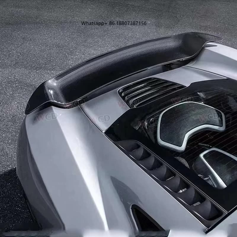 Vors Style Real Carbon Fiber Rear Spoiler Wing Model MP4-12C forMcLaren 650s 625C 12C Rear Trunk Spoiler Wing