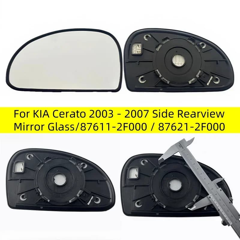 Rearview Mirror Glass / 87611-2F000 / 87621-2F000 / Left or Right Heated Wing Mirror for KIA Cerato 2003-2007 Side