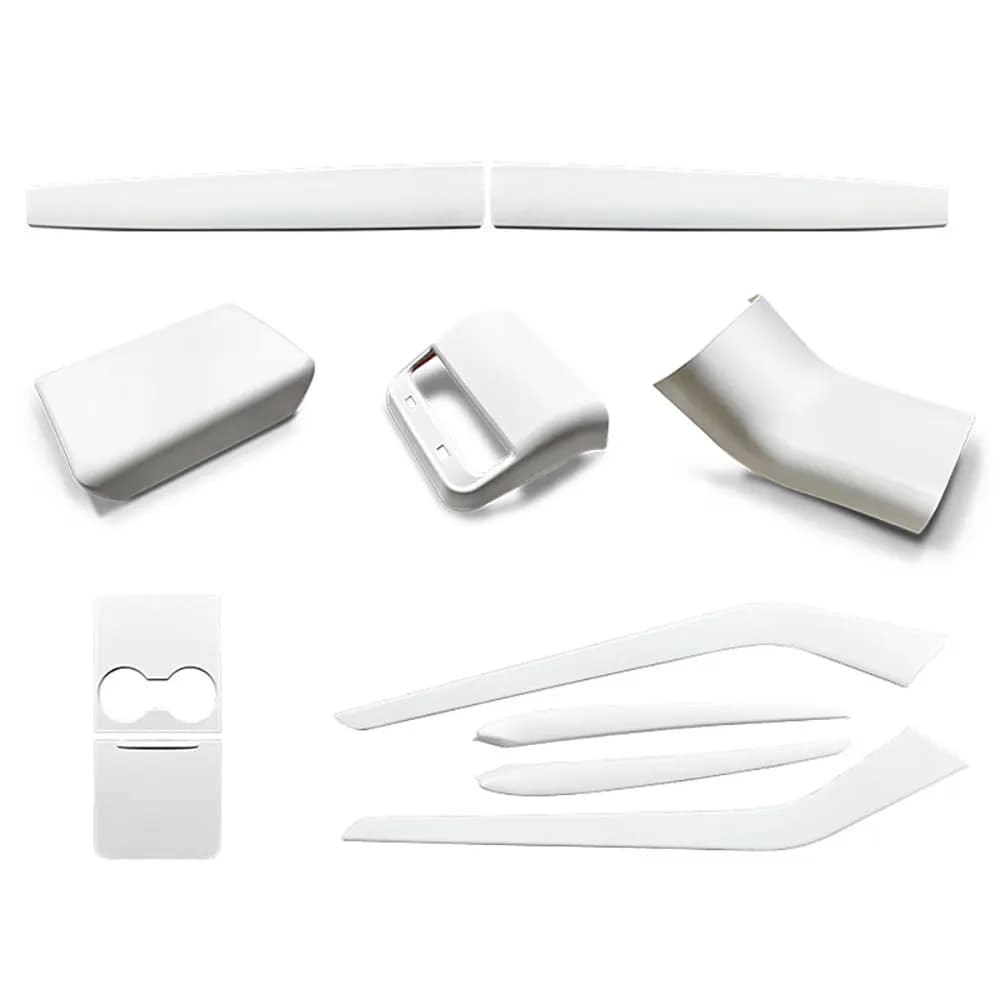 Rear kick cover Center Console Pannel Trim Interior Decorative StripsFor Tesla Model 3(2016-2022) Model Y(2020-2024)ABS