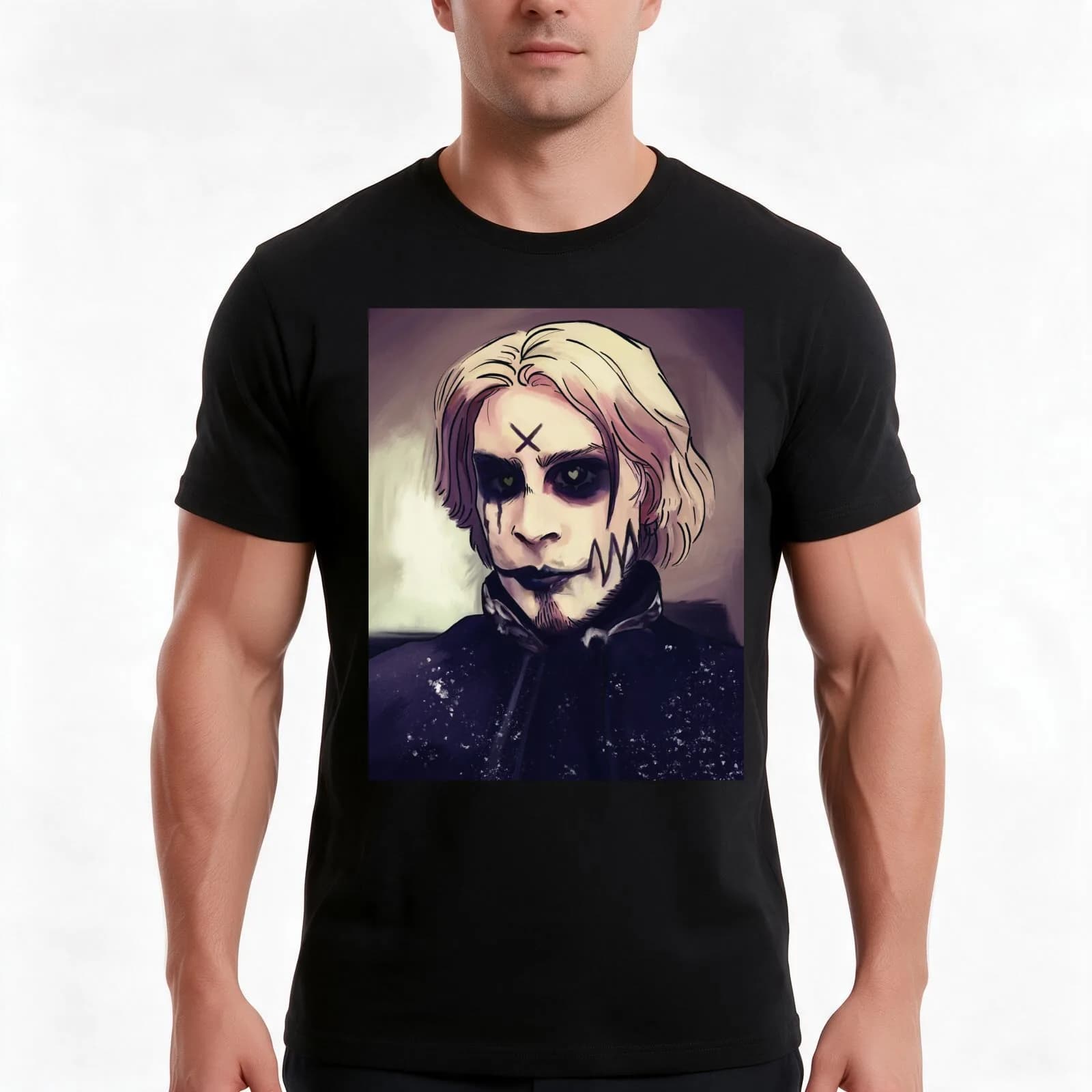 john 5 T-Shirt, Summer Casual Cotton Tee, Oversized Streetwear Tops, Vintage Graphic Print, Loose Fit Short Sleeve, 100% Cotton