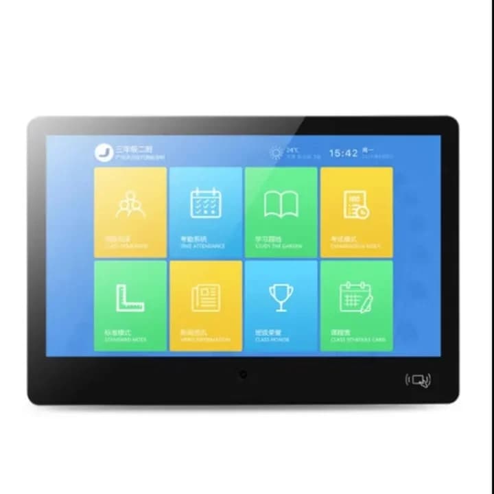 Touch school attendance clock in facial recognition electronic class card