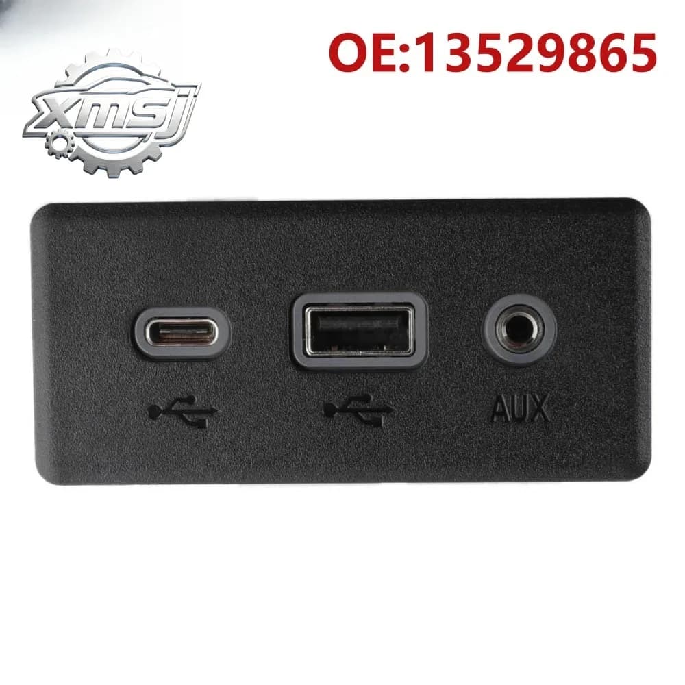 Adaptador de puerto auxiliar USB 13529865 35283665 para coche, reproductor de Audio y toma USB para Chevrolet Equinox Malibu par