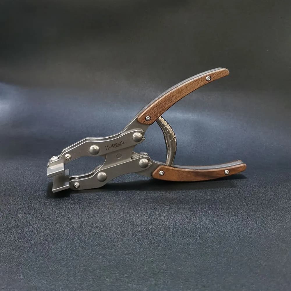 For Nattools Leather Flat Pliers Stainless Steel Professional Handmade DIY Craftsman LeatherCrafts Parallel Clamp Tools