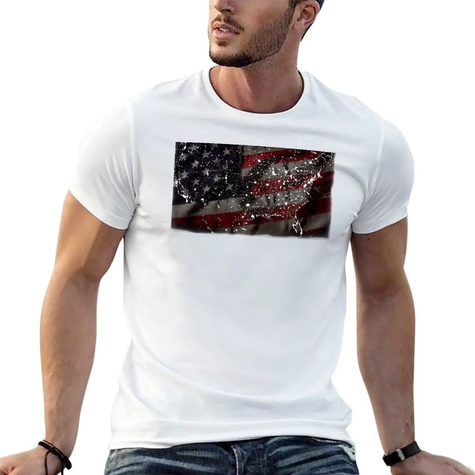 Freedom Night Lights T-Shirt custom t shirt quick drying mens t shirts pack