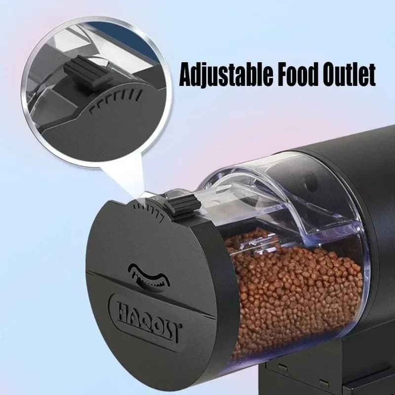 {best}Digital Automatic Fish Feeder 100ml Programmable Aquarium Food Dispenser With Timer IP66 Waterproof For Pond Turtle Tanks
