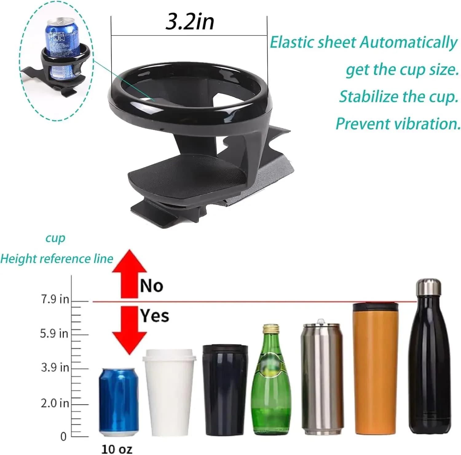 High-quality Car Center Console Side Drinks Cup Holder for BMW 3 Series E90 E92 E93 2005-2012 Carbon Steel Interior Accessories
