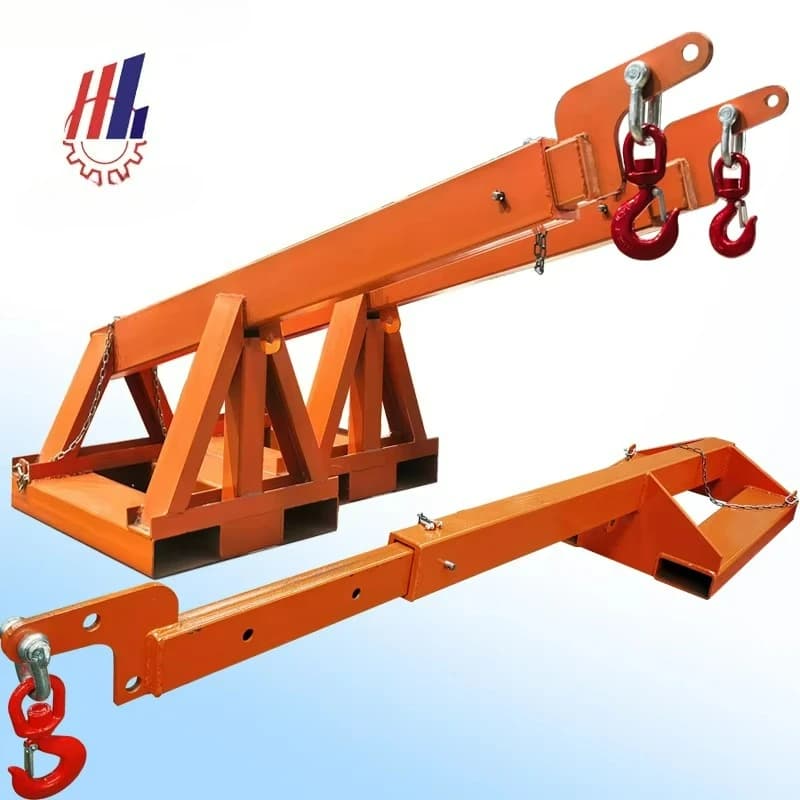 Stone Machinery HSE-38 New Mobile Crane Extension Forklift Boom Hot Sale Fork Mounted Jibs Steel Material