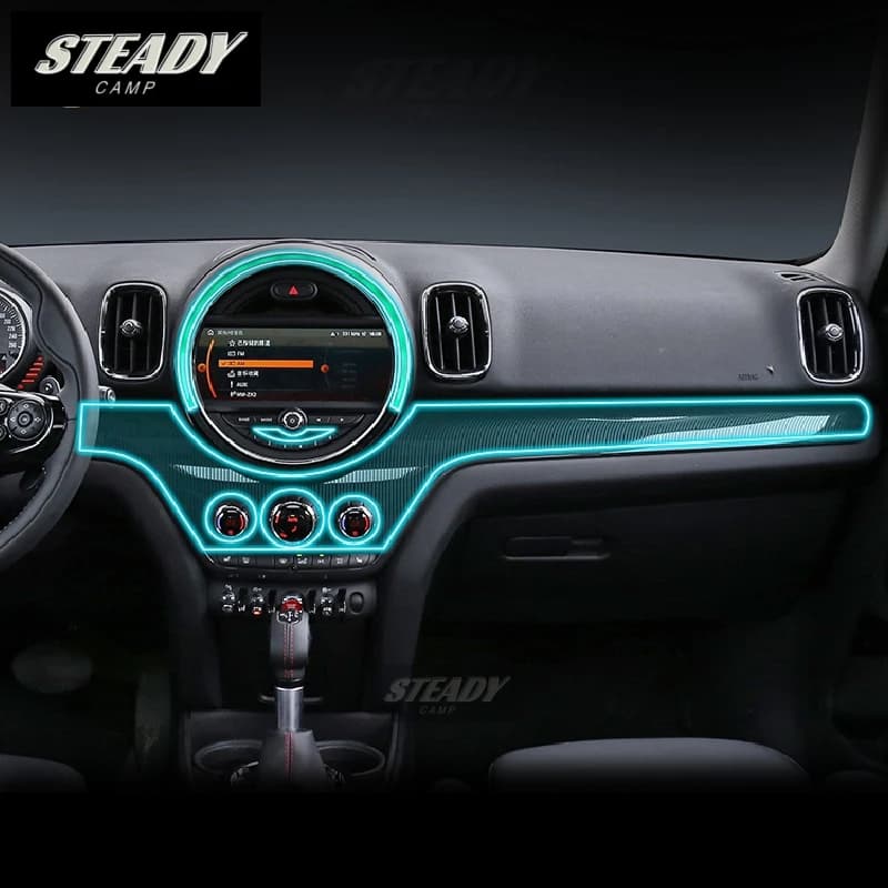 For Mini COUNTRYMAN 2017-2022 2023 Car Interior Center Console Transparent TPU Protective Film Anti-scratch Repair Accessories