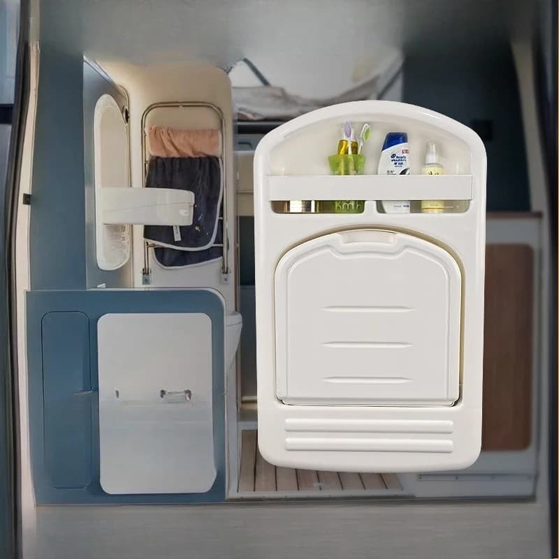Water basin trailer bed modified washbasin folding wash basin toilet folding RV modified accessories