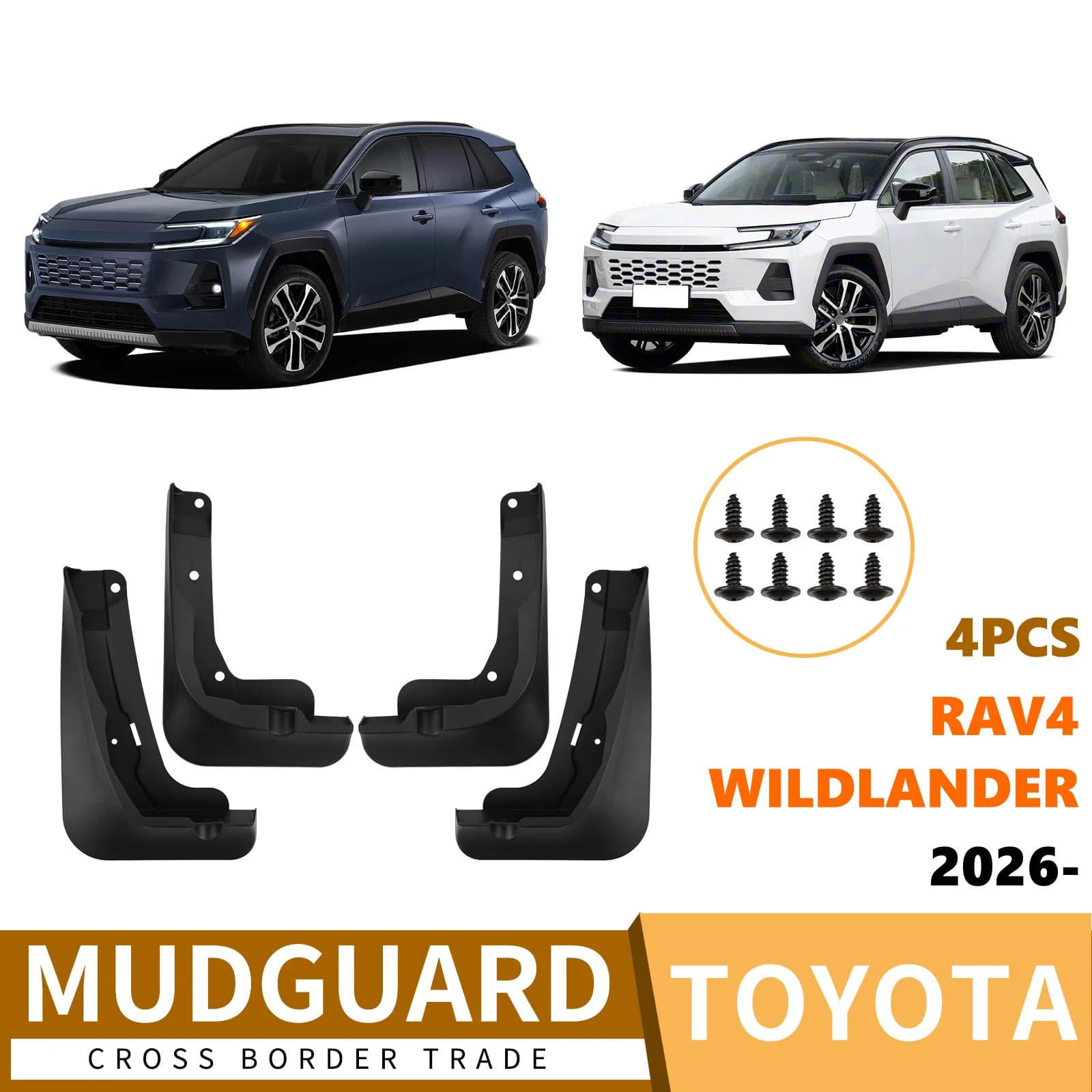 For Toyota Wildlander RAV4 2026 car tire fender skin car accessories mud flaps car fender