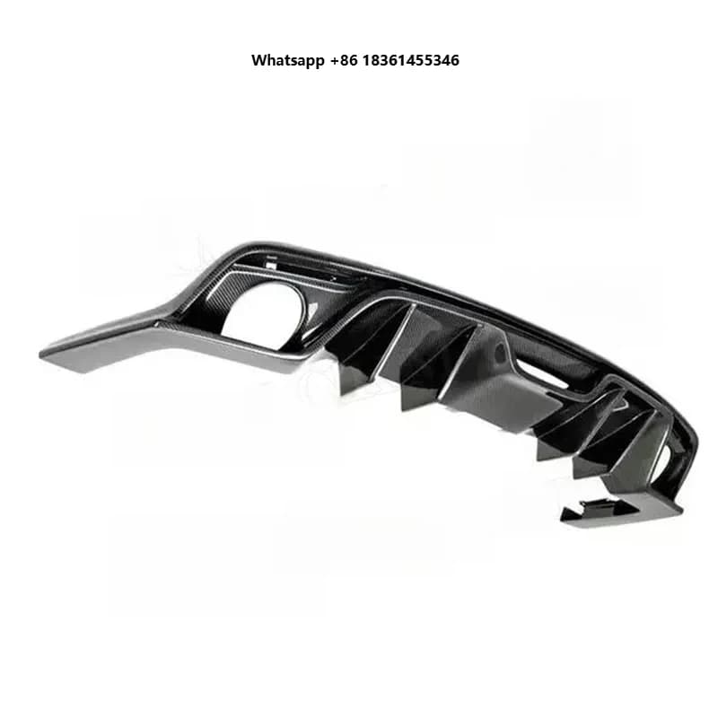 Carbon Fiber FRP Rear Bumper Diffuser Lip Spoiler FOR Mustang 2015-2017 2 Door Coupe Convertible