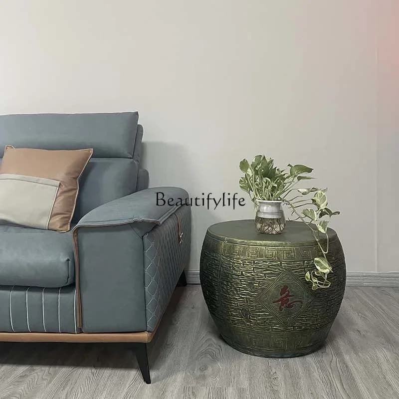 3-New Chinese-style flowing water generates wealth, indoor and outdoor courtyard, living room, balcony, bonsai, potted plants