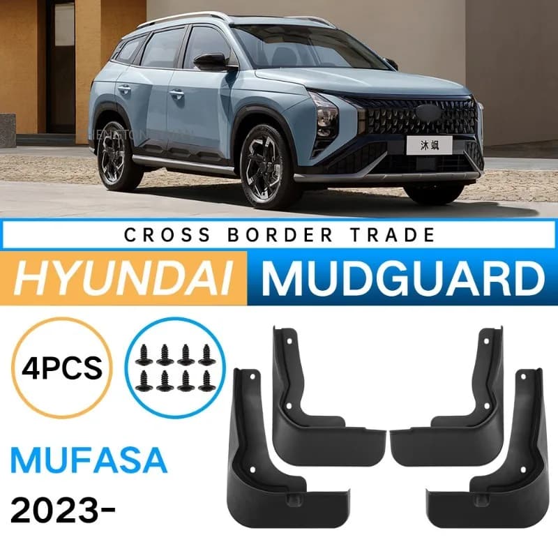 Mudguards FOR Hyundai Mufasa 2023-2024 Auto Mud Flaps Exterior Styling Accessory ABS Plastic Anti Splash Mudguards Custom Fit