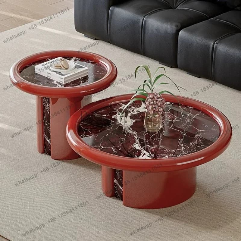 LDModern Luxury Marble Coffee Table Personalized Designer High-end Creative Living Room Side Tables Combination  Furniture