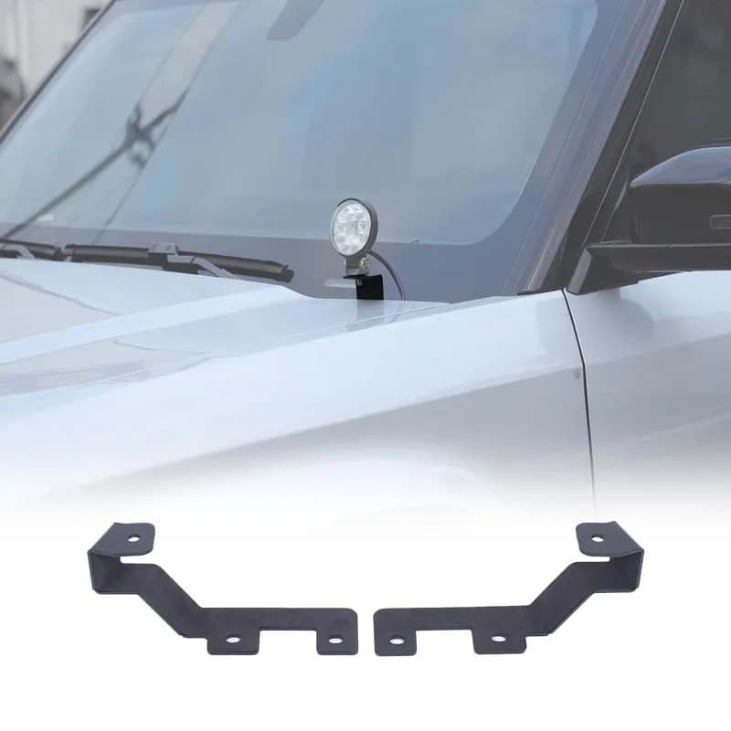 For Chery ICAR 03  2024+ Jaecoo J6 Arrizo X3 X3L X3plus Hood Mount Light Bracket Carbon Steel LED Off-Road Driving Lamp Bracket