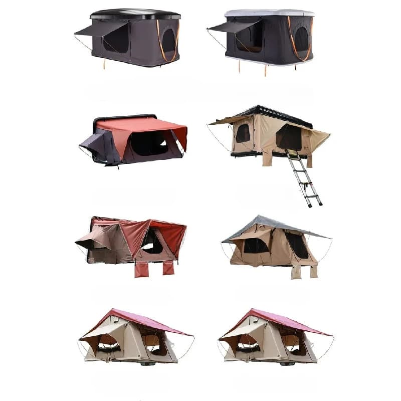 Aluminum Roof Top Tent Quick Open Fit For Camping