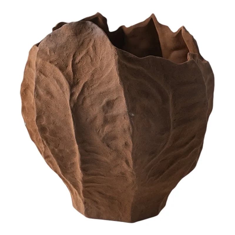 CX wabi-sabi wind advanced sense living room entrance dried flower pottery pot flower arrangement decorative ornament