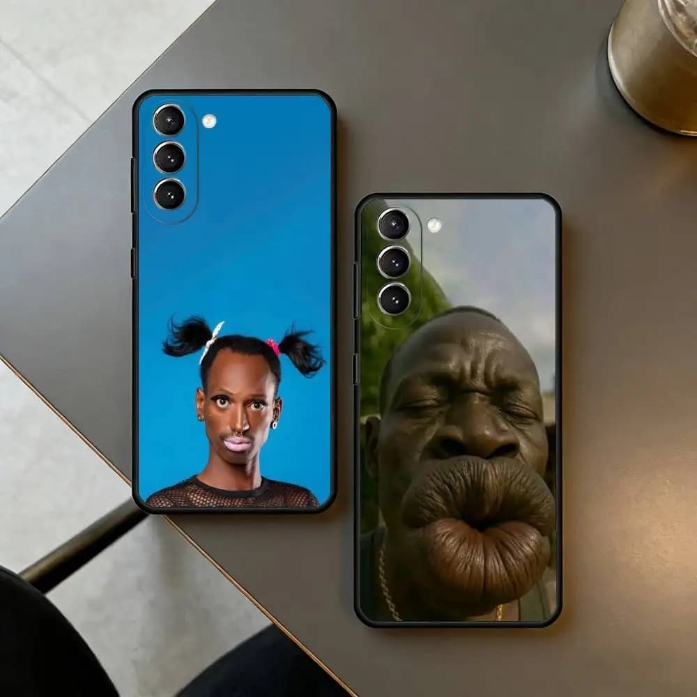C-Cool Ugly Funny  Phone Case Black Silicone Soft For Samsung S26,S25,S24,S23,S22,S21,S30,Ultra,Plus,Fe,Lite