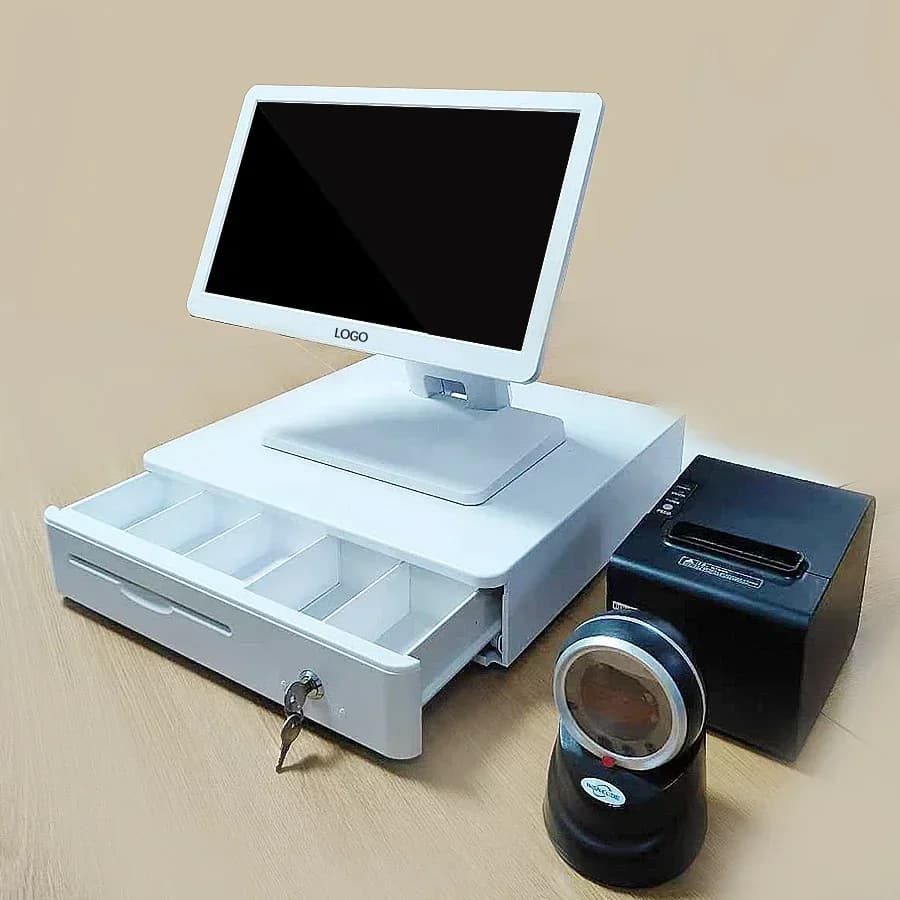The Latest Best-selling All-in-one Commercial Cash Register Device Android 11 System 15.6-inch Touch Screen