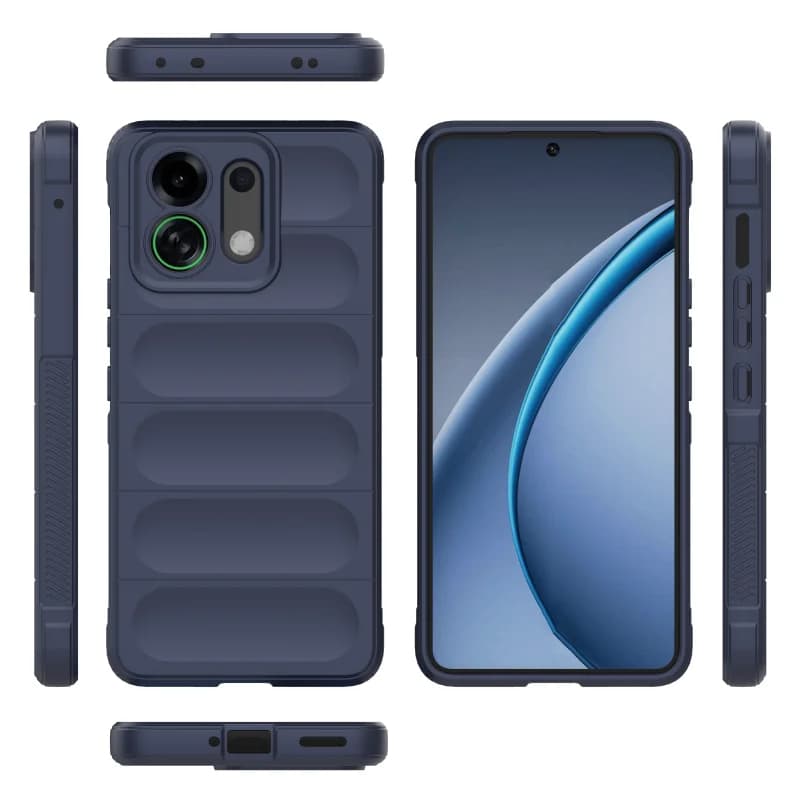 For Oppo K13 Turbo Pro Case Anti-slip Anti-Fingerprint Airbag Shockproof Soft Silicone TPU Full Protection Back Cover