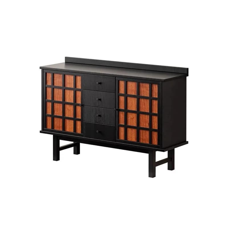 CX medieval light luxury solid wood, bedroom bedside storage, chest of drawers, living room retro locker