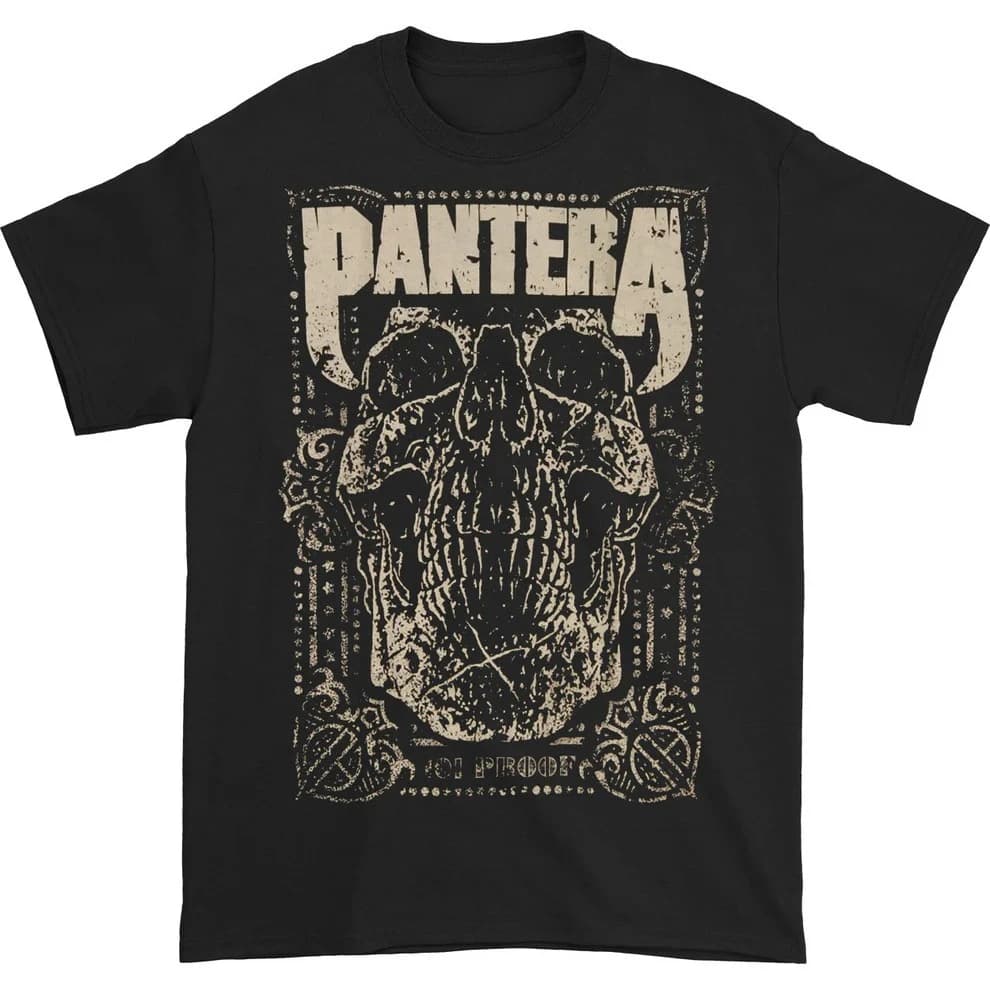 Pantera T Shirt 2026 New 101 Proof Album Graphic Cotton Blend Men Women Unisex Oversized Heavy Metal Skull Streetwear Tops