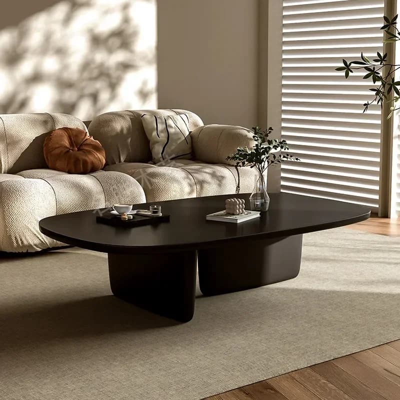 Wabi-sabi Wind Living Room Table Minimalist Personality Designer Modern Simple Solid Wood Coffee Tablel17