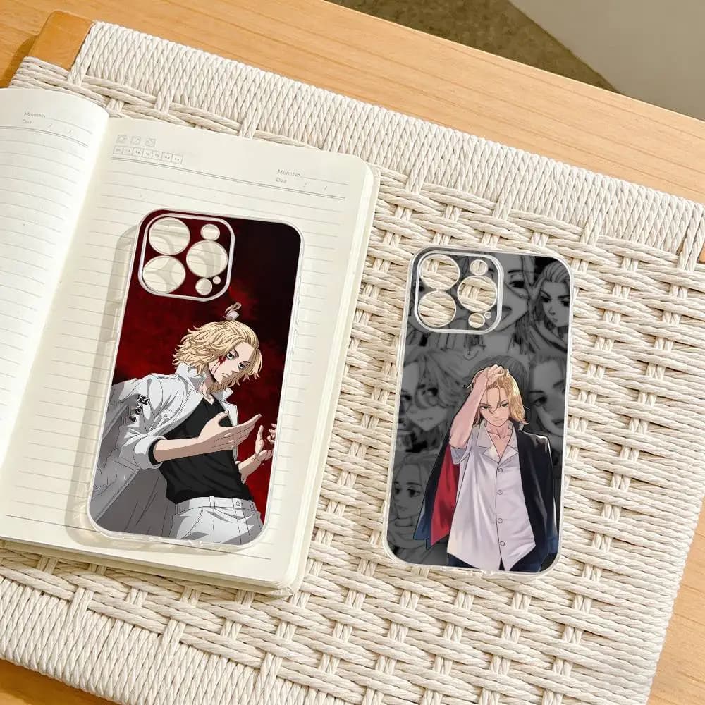 T-Tokyo r-Revengers Mikey  Phone Case For iPhone17,16,15,14,13,12,11 Plus,Pro Max Soft Transparent Cover