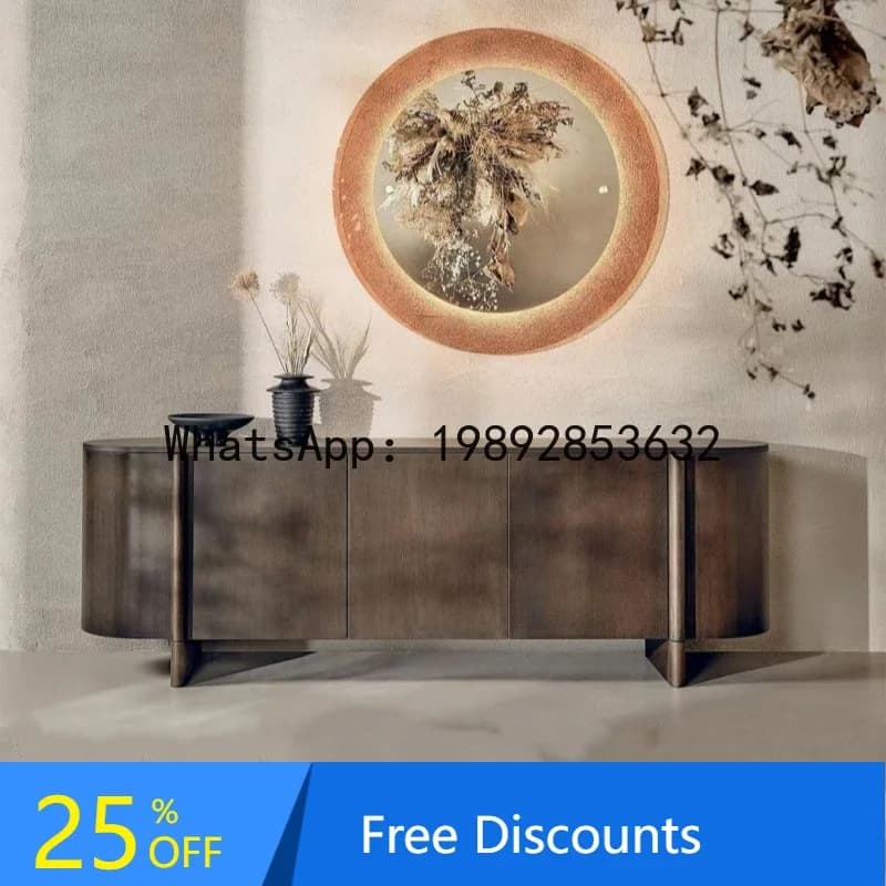 CZ Lacquered Sideboard Cabinet Living Room Entryway Cabinet Modern Simple Multifunctional High-end Storage Decorative Cabinet