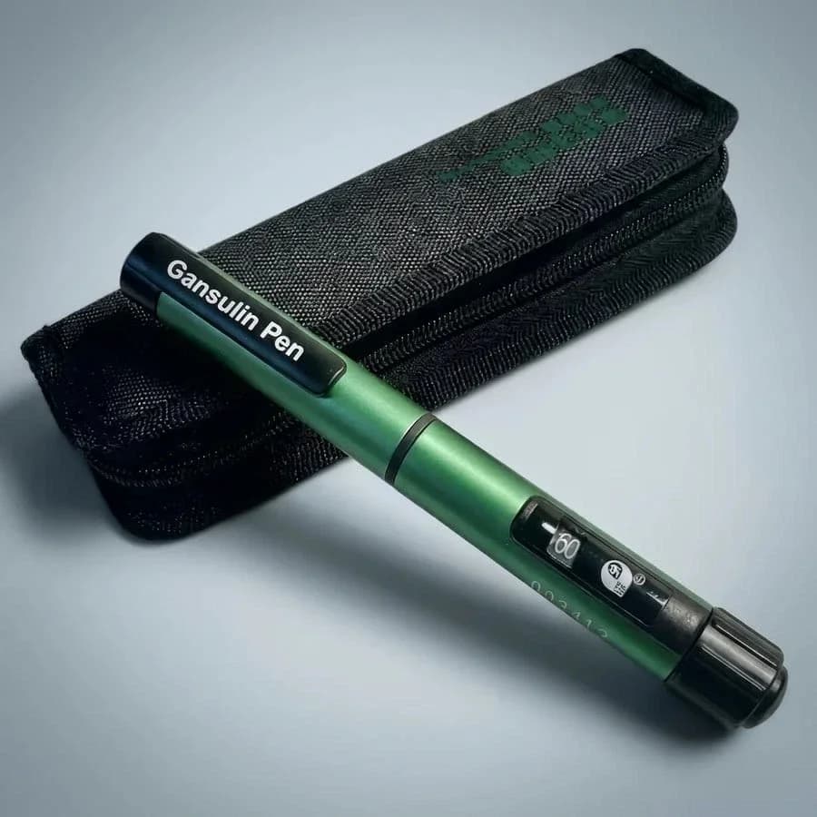 Reliable Reusable Metal Insulin Injection Pen for Precise Medicine Injection with Adjustable Dose Knob and Metal Shell