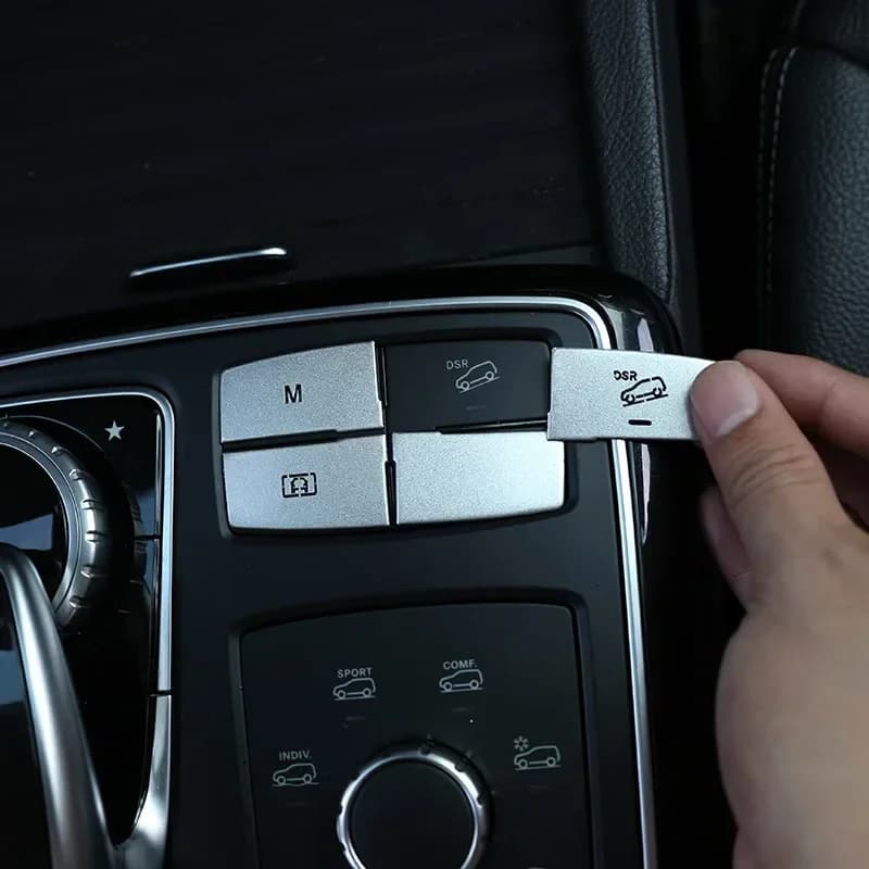 For Mercedes-Benz ML GL GLE GLS W166 X164 X166 12-19 Car Suspension Adjustment Button Cover Decoration Interior Car Accessories