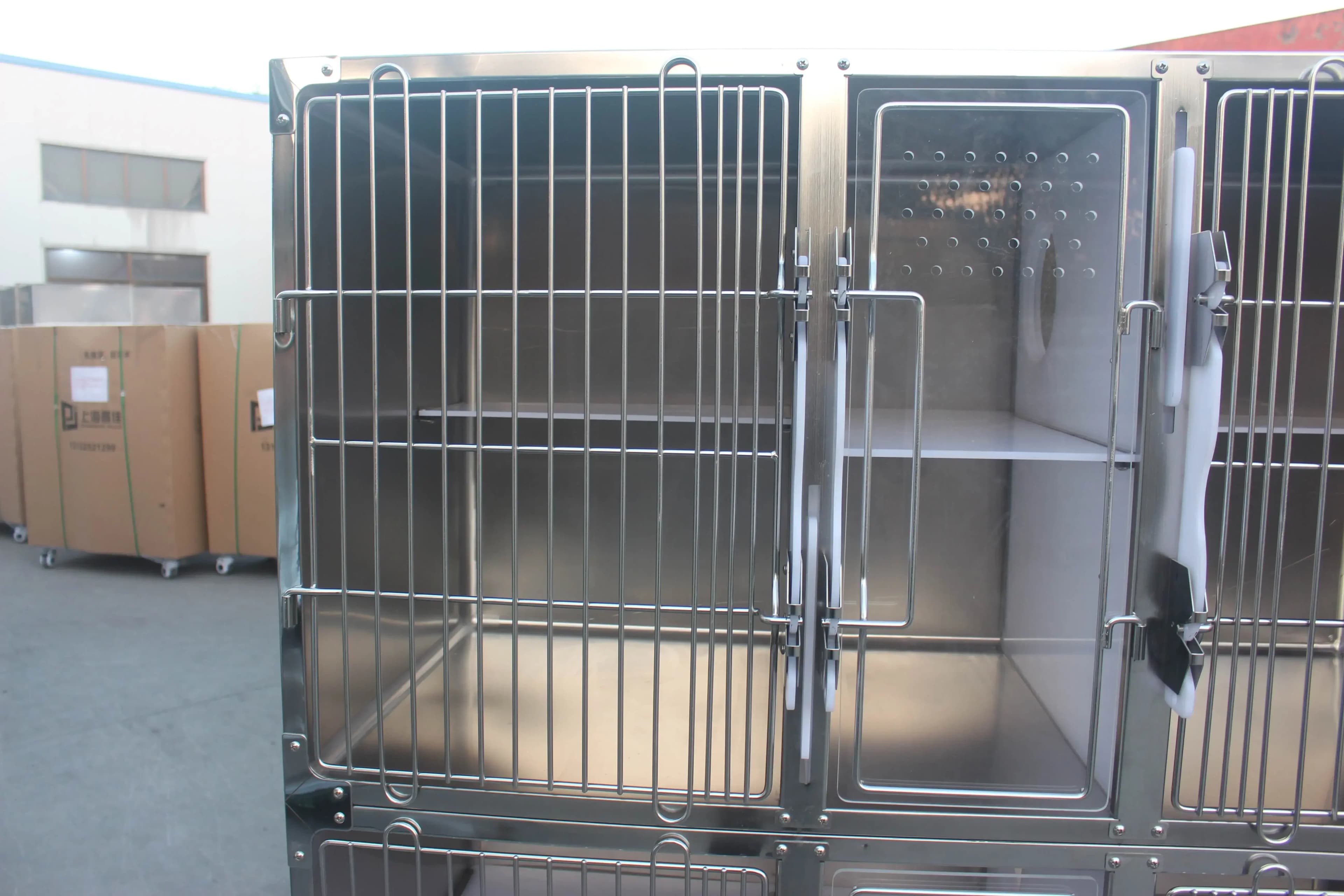 Popular Product MEDICAL Four High-end Vet Cat Cages Veterinary Dog Cage Animal Daily Device Pet Cage Price