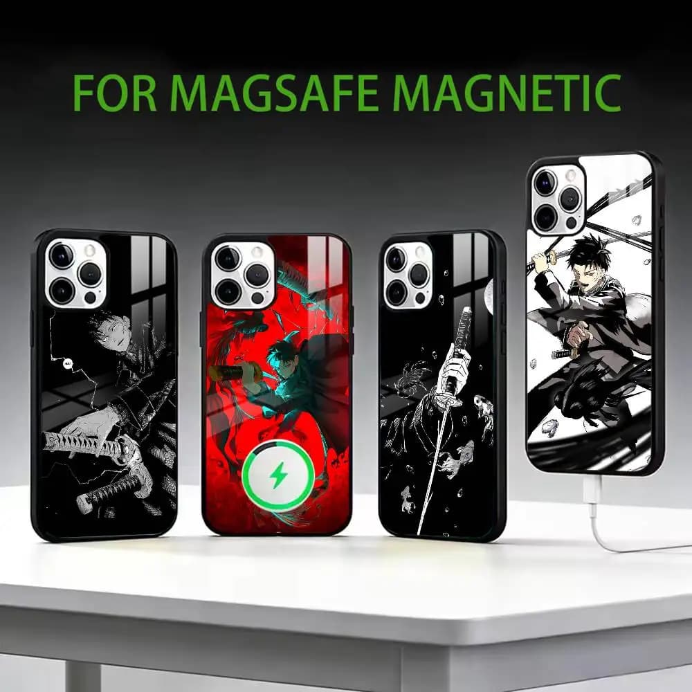 K-Kagurabachi A-Anime Phone Case For iPhone17,16,15,14,13,12,11 Plus,Pro Max Magnetic For Magsafe Wireless Charging