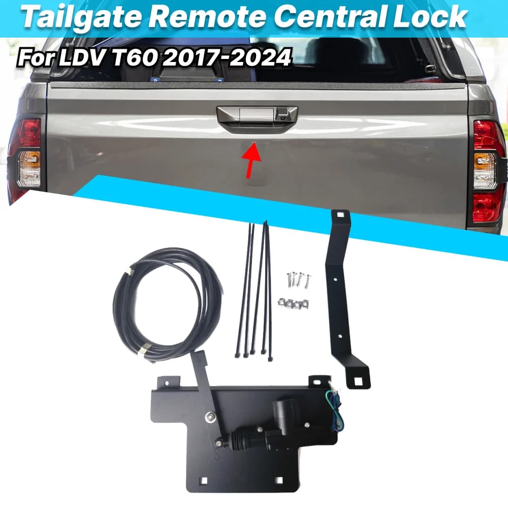 For LDV T60 2017 2018 2019 2020 2021 2022 2023 2024 Tailgate Remote Power Central Locking System Unit Kits