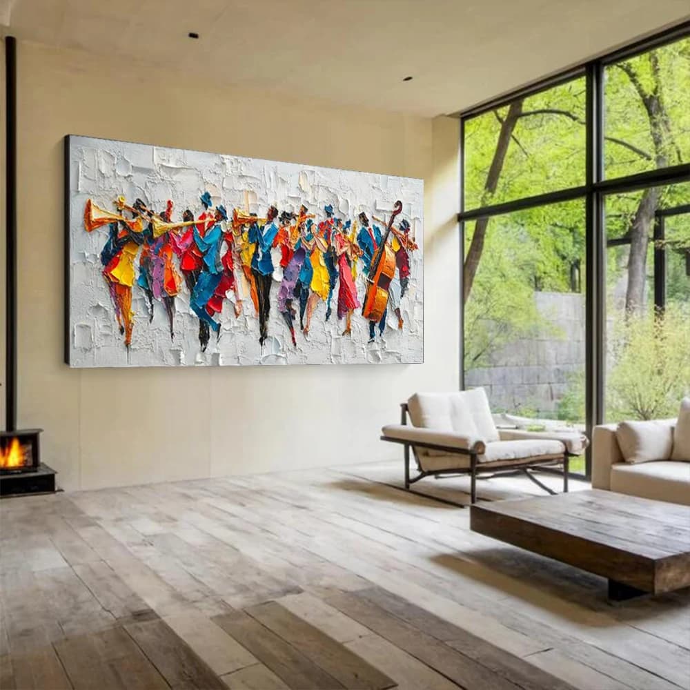 Large Size Abstract Oil Painting on Canvas 100% Hand Painted Wall Art Picture Mural Decor Home Living Room Apartment Image