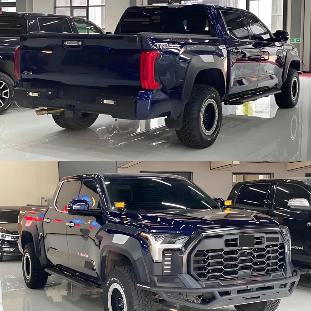 Wheel Arch Mudguards For Toyota Tundra 2022 2023 2024 Fender Flares Pickup Trucks Matte Black