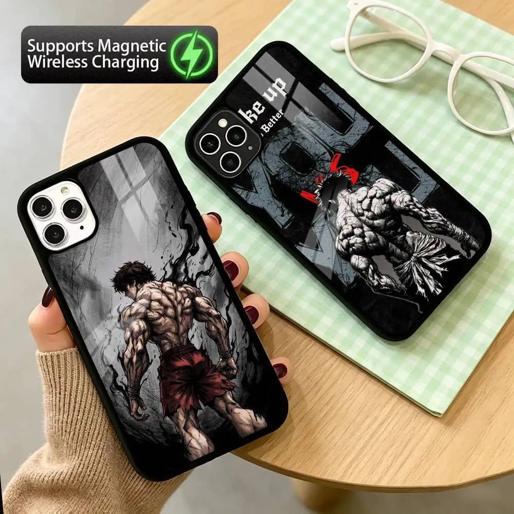 B-Baki S-Super Physique B-Baki anime  Phone Case For iPhone17,16,15,14,13Plus,Pro Supports Magnetic Wireless Charging