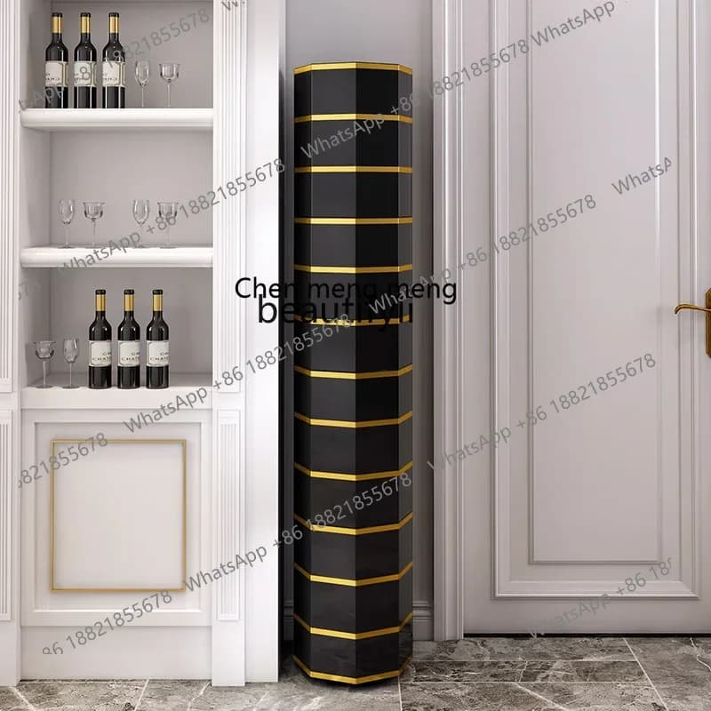 cn8350 LHY zq360 Rotating Shoe Cabinet Creative and Slightly Luxury Household Entrance Foyer round Cylindrical Storage