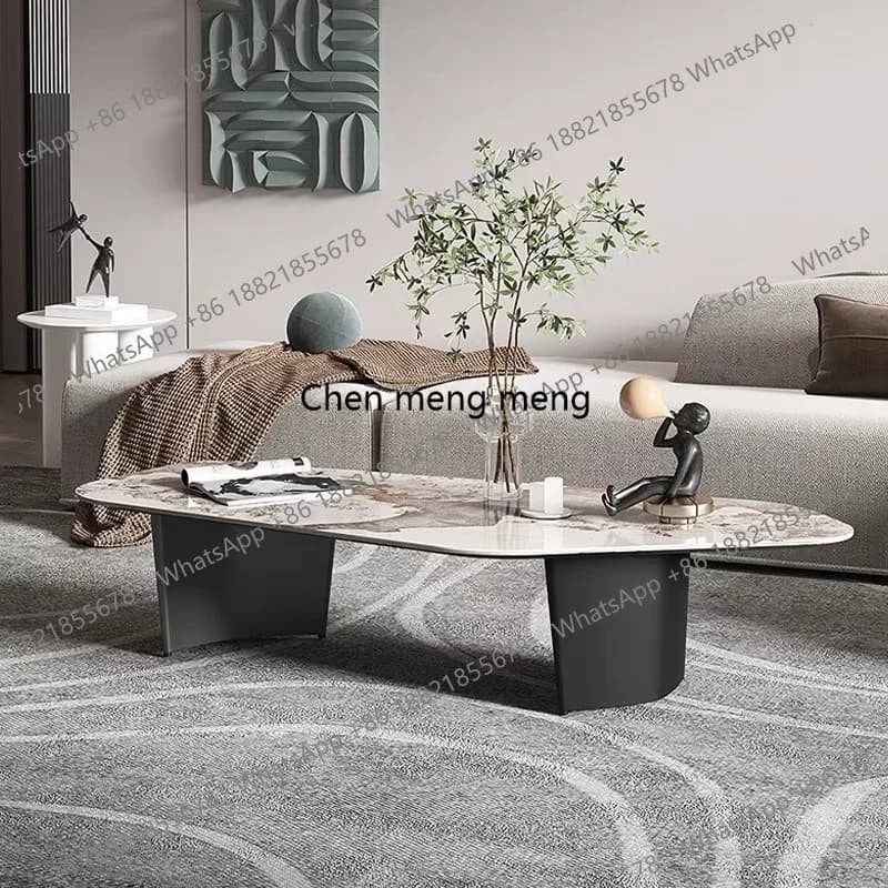 RR Simple Modern Coffee Table Legs Metal Designer Living Room Base Coffee Tables Design Minimalist Mesa De Centro House Accessor