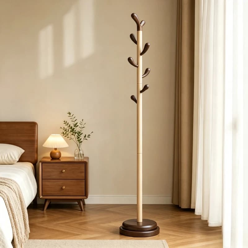 Cute Hangers Clothing Rack Kids' Storage Tree Wooden Hat Coat Rack Standing Designer Perchero Ropa De Pie Room Furniture