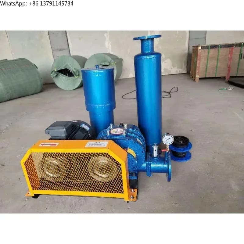 System Equipment High Airflow 3hp Three Leaf Roots Blower for Pump Pool Aeration