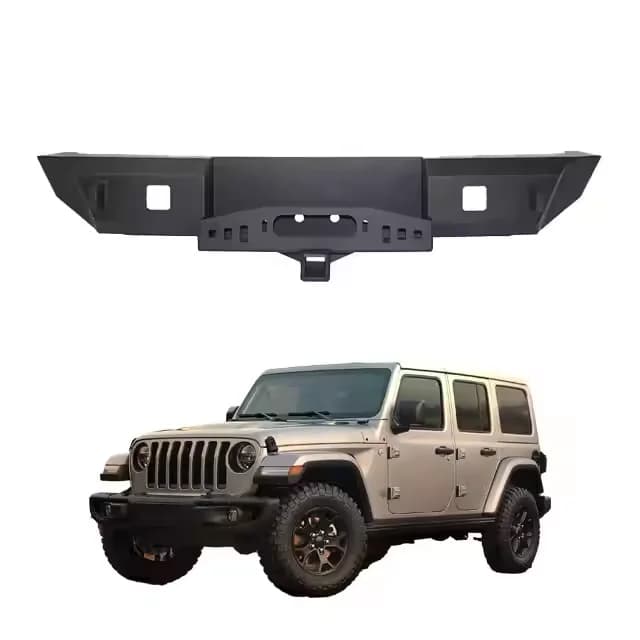 For MusixiA Off-Road Parts Manufacturer Steel Rear Bumper For Jeep Wrangler Jk 2007-2017 Rear Bumper With Winch